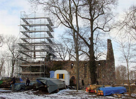 M2 Der vom Einsturz bedrohte Turm ist abgetragen