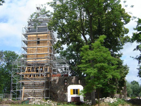 W2 Der Turm kurz vor der Fertigstellung